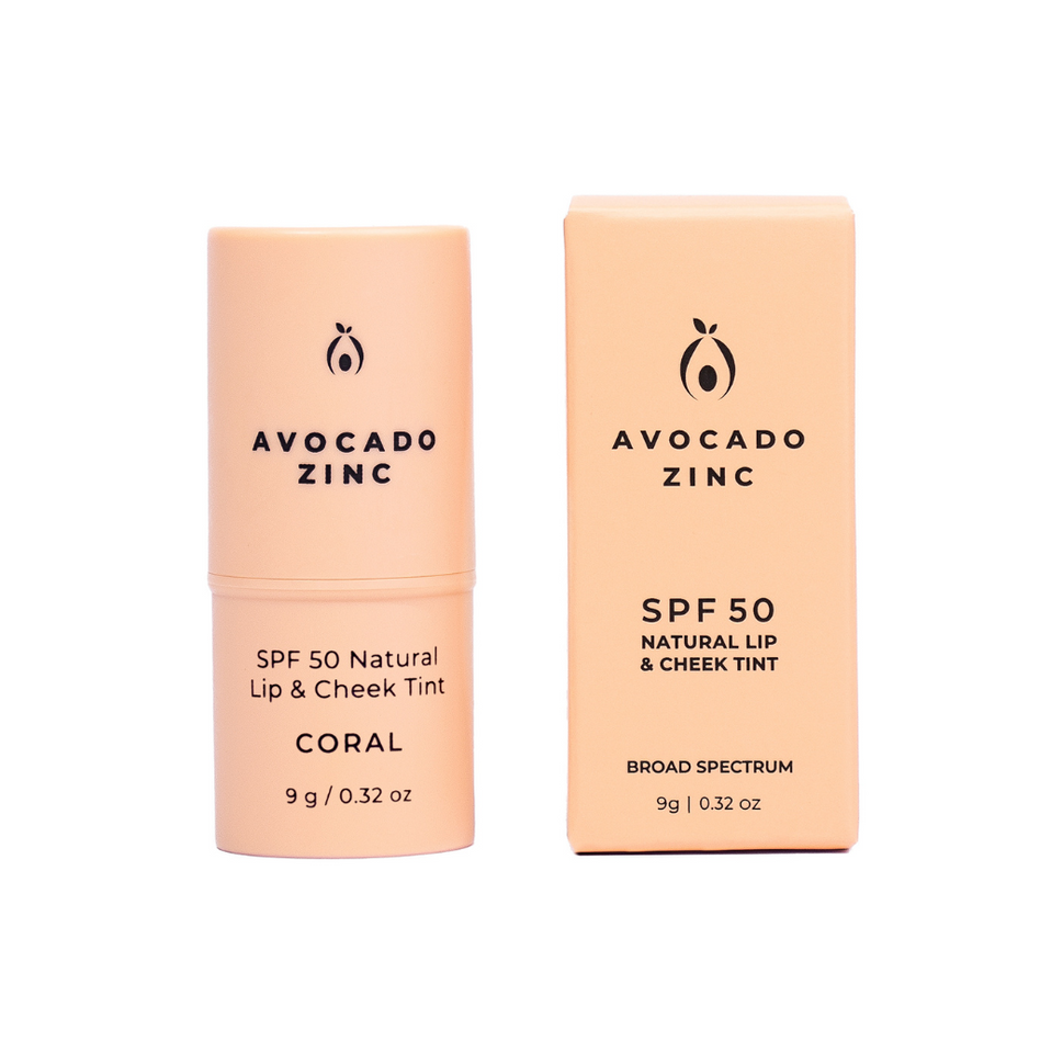 SPF 50 NATURAL LIP & CHEEK TINT - CORAL