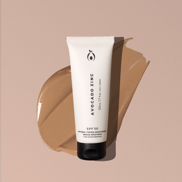 SPF 50 NATURAL TINTED MOISTURISER - MEDIUM/DARK