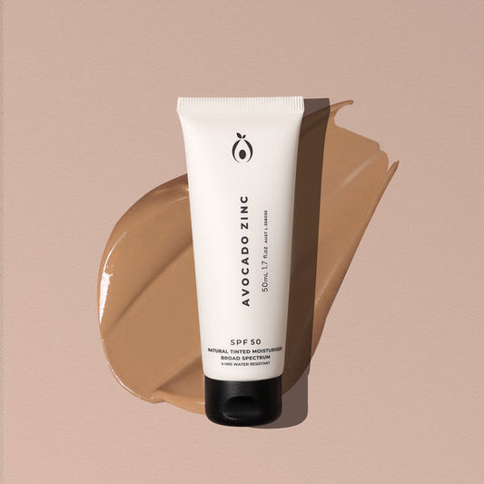 SPF 50 NATURAL TINTED MOISTURISER - MEDIUM/DARK