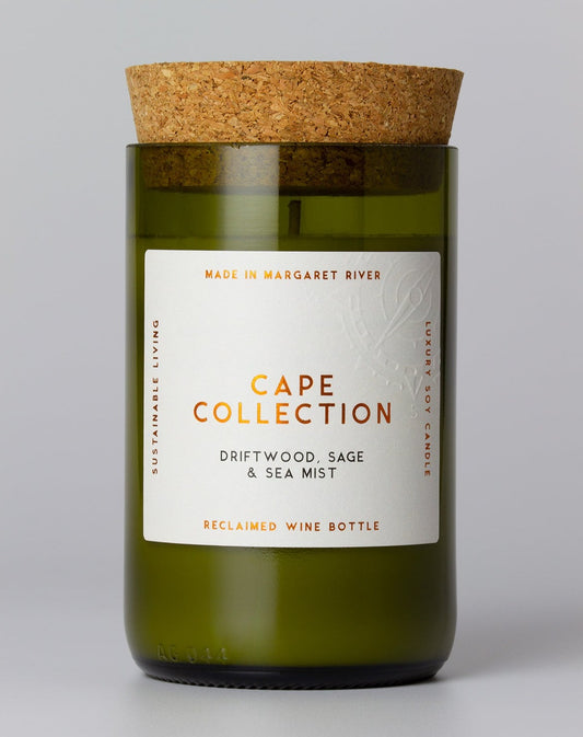 Driftwood, Sage & Sea Mist Wine Bottle