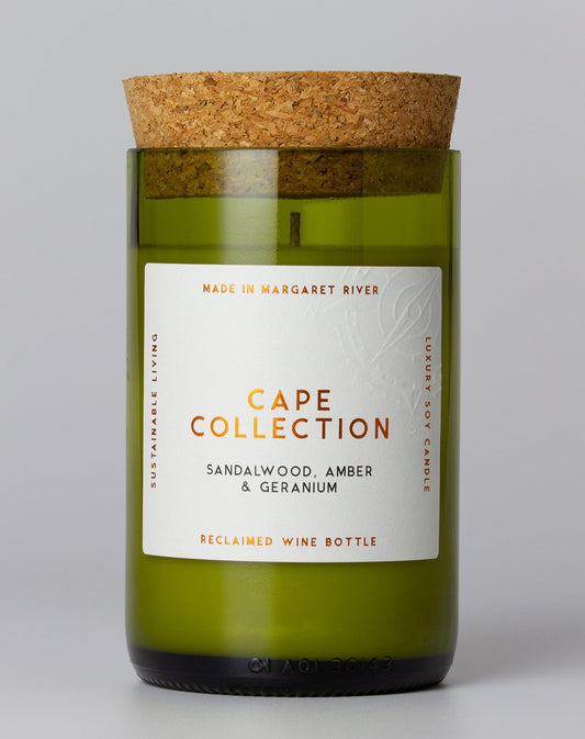 Sandalwood, Amber & Geranium Wine Bottle
